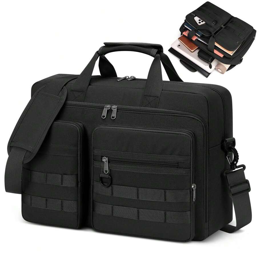 NEWHEY Professional Messenger Bag For Men 15.6 /17.3 Inch, Laptop Bag, Waterproof Polyester, Computer Bag Business