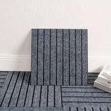 10pcs Self-Adhesive Carpet Tiles, Removable And Reusable, Peel And Stick DIY Floor Mats, Suitable For Dining Room And Bedroom - A - View 10