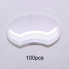 50pcs Professional Disposable Transparent Protection Forehead Haircut Guide Plates, Haircut Anti-Breakage Plates, Suitable For Cutting, Perming, And Coloring - Clear - View 11