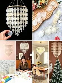 天然扇貝殼 DIY 繪畫、烘焙與海灘婚禮裝飾，白色貝殼大包裝，適用海洋主題派對與居家裝飾海灘派對 - 多色 - 查看 8