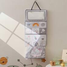 Infant Soft Cloth Book With Safety Mirror, Black & White High Contrast, Foldable & Hanging, Newborn Animal & Number Learning Toy - Multicolor - View 7