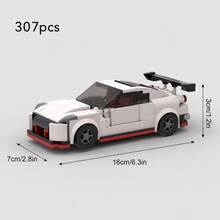 MIKEMENG 369/307/330/307/368/382 PCS Classic MOC Building Blocks Racing Car Set, Adult DIY Assemble Car Toy Model, Suitable For Collection, City Tech Champion Cup Series, Perfect As Birthday, Halloween, Christmas Gift For Boyfriend, Husband - Model - View 15