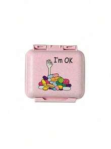 Mini 6-Compartment Portable Pill Box, Medicine Storage Box, Travel Pill Box, Printed With "My Pill Box" And Pill Pattern, 6-Compartment Small Pill Box, Sealed Pill Packaging Storage Box, 6-Day Weekly Pill Storage Box, Travel Essential Pill Box, Daily Vitamin Pill Box, Pocket Pill Box Storage Box, Exquisite Storage Box, Home Essential, Travel Essential - Multicolor - View 11