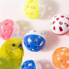 15pcs/10pcs/5pcs/1pc Bird Bell Ball Toy, Jingle Sound, Diameter 3.8cm (1.5 Inches), Colorful Cat Teaser Dog Teaser Parrot Toy Ball, Built-In Bell, Interactive Bird Cage Toy, Suitable For Budgies, Cockatiels, Lovebirds And Other Small Birds, Perfect Holiday Gift For Pets, Sound Toy Ball Cat Toys/Bird Accessories/Bird Toys - View 7