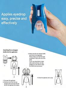 Easy-Grip Portable Eye Drop Aid, Reusable, Compatible With Most Standard Eye Drop Bottles, Suitable For Elderly And Children, Easy Self-Application Without Hand Tremors, Prevents Medication Waste And Eye Contact Infection, Compact Space-Saving Design, Portable For Home, Office, Travel, Daily Eye Care Essential, All-Age Eye Drop Aid Bracket - View 6