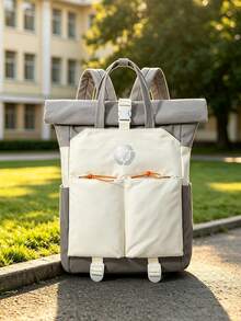 myco bags Tas Ransel Gaya Jalanan Amerika, Niche, dengan Bordir Huruf, Desain Keren dan Manis, Tas Travel untuk Laptop 15,6 Inci - MultiWarna - View 13