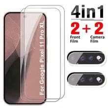 4pcs/Pack Compatible With Google Pixel 10 Pro Fold /Pixel 10/ 10 Pro XL / Pixel 10 Pro / Pixel 10A / Pixel 9 Pro Compatible With Pixel 11/Pixel 11 Pro /Pixel 11 Pro XL High Definition Anti-Scratch Screen Protector Film Camera Lens Protector Film Fingerprint Unlock Anti-Scratch Tempered Glass Screen Protector Film Ultra HD Phone Screen Protector Film Camera 3D Lens Protector Pad Protector Supports Fingerprint Recognition - Clear - View 2