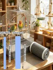 1 Roll Bird Cage Self-Adhesive Anti-Splatter Mesh Tape, Parrot Cage Feed-Proof Strip, Cage Edge Feed Guard Mesh, Customizable Cut, Chicken Wire Fence, Hardware Cloth Garden Plant Support, Welded Metal Chicken Wire Fence, Poultry Animal Cage Sieve Mesh, Garden Protection Mesh - Multicolor - View 3
