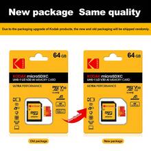 Kodak MicroSD Card 32GB 64GB 128GB High Speed MicroSDXC TF Memory Card With SD Adapter, Class 10 U3 V30 A1 Up To 100MB/S, 4K Video Storage Card For Smartphone, Camera, Game Console, Action Camera And Security Camera - Red - View 9