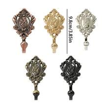 2pcs/Set Bohemian Style Wall Hooks - Vintage Elegant Coat Rack, Rust-Proof Treatment, Suitable For Bathroom, Bedroom And Entryway | Easy Installation - Multiple Styles - View 3