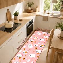 1/2pcs Halloween Ghost & Pumpkin Pattern, Vintage Diatomaceous Earth Mat, Super Absorbent, Non-Slip, Perfect For Bathroom, Kitchen And Dining Room, Quick Drying, Machine Washable, Perfect Gift For Home Decor And Bathroom Mat - Multicolor - View 9