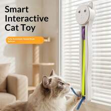 Automatic Cat Toy Swinging Rope Machine Electric Swinging Rope Cat Teaser Toy Fully Automatic Wall-Mounted Electric Cat Teaser Toy Swinging Rope Interactive Play Toy Indoor Cat Hands-Free Self-Entertainment Interactive Toy Helps Indoor Kittens And Adult Cats Play Happily Pet Cat Toy Cat Door-Mounted Self-Entertainment Boredom Relief Creative Rolling Rope Cat Teaser Toy - View 8
