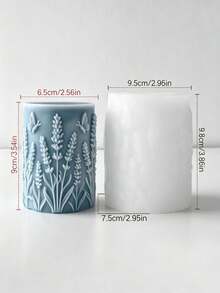 蠟燭模具 花卉壓紋主題 蠟燭香氛製作矽膠模 創意手工禮品香氛蠟燭模 - 花柱模具 - 查看 7