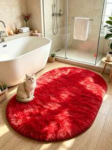 1pc Red Decorative Rug, Love And Healing Bedroom Decor, Small Rug, Carpet, Home Decor, Living Room Rug, Living Room Small Rug, Bedroom Rug, Living Room Home Decor, Outdoor Rug, Washable Rug - Multicolor 9 - View 3
