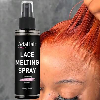 128ml/4.3fl.Oz Natural Hold Lace Melting Spray - Strong Glueless Bonding Spray For Wigs | Quick-Drying Hair Adhesive | Natural Forming, Long-Lasting Hold Wig Spray