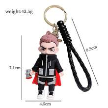 Disney Superhero 3D Silicone Keychain, Car Key Ring Holder, Fashionable Bag Charm Pendant, Spider-Man Thor Backpack Handbag Decoration, Suitable For Adult Daily Use And Holiday Gifts - Multicolor - View 10