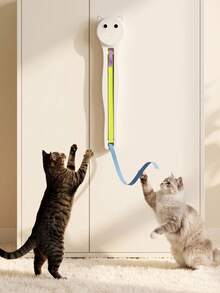 Automatic Cat Toy Swinging Rope Machine Electric Swinging Rope Cat Teaser Toy Fully Automatic Wall-Mounted Electric Cat Teaser Toy Swinging Rope Interactive Play Toy Indoor Cat Hands-Free Self-Entertainment Interactive Toy Helps Indoor Kittens And Adult Cats Play Happily Pet Cat Toy Cat Door-Mounted Self-Entertainment Boredom Relief Creative Rolling Rope Cat Teaser Toy - View 7