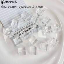 14mm Transparent Color Square Square Square Straight Hole Bead DIY Bead Pen, Phone Rope, Phone Chain, Keychain And Other Accessories - Multicolor - View 6