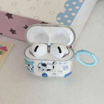 Casing Earphone Transparan Motif Kucing Lemon dengan Cincin, Kompatibel dengan Casing 2/3/4/Pro/Pro2/Pro3, Casing Earphone Tahan Guncangan, Hadiah, Aksesori Fashion, Menggabungkan Estetika dan Kepraktisan