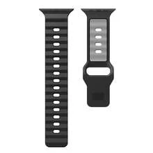 1pc Two Tone Sports Silicone Watch Strap Compatible With Apple Watch Ultra 3/2 49mm Series 11/10/9/8/7/6/5 SE 42/44/45/46mm Replacement Wrist Band - 42/44/45/46/49mm - View 14