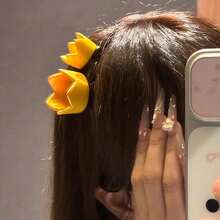 4/2pcs Mini Crown Hair Clips, Geometric Cute Small Crown Alligator Hair Clips, Prince Princess Birthday Accessories, Fun Side Bangs Clips, New Year Party Kawaii Hair Clips - Multicolor - View 10