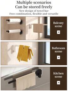 Kitchen Sink Organizer Rack Wall-Mounted Rotating Storage Rack Dishcloth Holder Towel Rack Sink Draining Rack No-Drill Bathroom Towel Bar Suitable For Home Kitchen And Bathroom Kitchen Supplies Kitchen Accessories Kitchen Tools - Style B - View 11