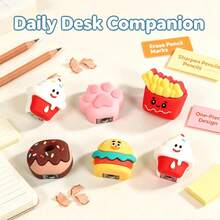 Gọt bút chì 2 trong 1 kèm tẩy, văn phòng phẩm mini dễ thương cho mùa tựu trường, màu sắc và kiểu dáng ngẫu nhiên - A - Xem 3