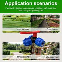 1 Set Junta de tubería de riego de jardín de 3 vías con conexión rápida, válvula de bola de tubería de agua de alto flujo con cinta de sellado, válvula de tres vías con modo de apertura múltiple, adecuada para riego de jardín agrícola, sistema de riego al aire libre, válvula de tres vías de conexión rápida - A - Ver 8