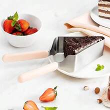 1pc Metal Adjustable Cake Cutter, All-In-One Cake Slicer, Non-Slip Soft Rubber Handle, One-Cut Slice And Hold Cake Without Crumbling, Suitable For Cake, Pizza, Pie, Bread, Home Baking Party Cake Dividing Tool, Easily Slice And Transfer Pastries, Easy To Clean Kitchen Gadget - View 12