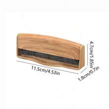 1PC Vinyl Record Brush, Phonograph Vinyl Cleaning Brush, Retro LP Record Anti-Static Cleaning Brush - Multicolor - View 3