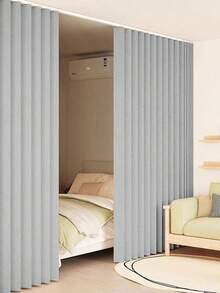 Bohemian Style Living Room Folding Partition Curtain, Privacy Protection, Easy Installation, All Season Applicable, Home Rental Space Partition Door Curtain - Type a - View 3