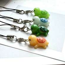 1pc Turtle Phone Chain Pendant, Healing Style Phone Accessory, Anti-Loss, Gift For Friends - Multicolor - View 3