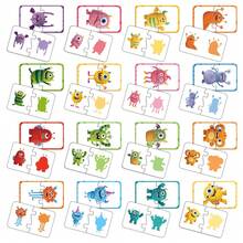 16 Pcs Monster Matching Puzzle For Toddlers, Double-Sided Cute Monster Matching Card Game, Early Educational Learning Toys,Travel Toy, Birthday Gift - Multicolor - View 9