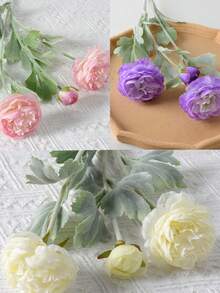 4pcs/6pcs Artificial Peony Flowers, Realistic Peony Flower Stems For Wedding, Party, Home Dining Table, Desktop Vase Display, Event Backdrop, Indoor Space Decoration, Multi-Scenario Layout Decorative Flower Stems - Multicolor - View 11