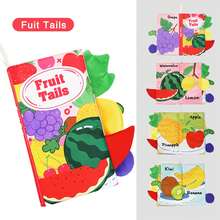 1pc Baby Early Learning Cloth Book 3D Tail Design With Crinkle Paper And BBi Squeaker, Suitable For Baby Tracking, Listening, Visual Learning, Cognitive Development And Sensory Activities - Multicolor - View 13