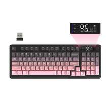 ATTACK SHARK X FREEWOLF M96 80% 無線電競鍵盤，94鍵 TKL LED 可充電機械手感 PBT 鍵盤，相容 Windows，藍牙 5.0/2.4GHz 雙模，辦公/遊戲雙用 - 彩色 - 查看 10