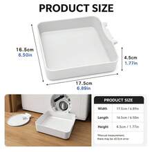 1/2pcs Washing Machine Drain Pan Water Tray, Waterproof Leak-Proof Overflow-Proof Floor Protection Mat, Durable Home Appliance Accessory, Laundry Room Floor Protection Leak-Proof Tray, Home Laundry Storage Cleaning Supplies - Storage Tray - View 6