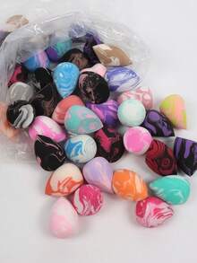 3/5/10/15/20/30/50pcs Makeup Sponges, Random Colors And Shapes, Powder, Cream And Liquid Foundation, Latex-Free, Suitable For Wet And Dry Use, Suitable For All Skin Types - Multicolor - View 10