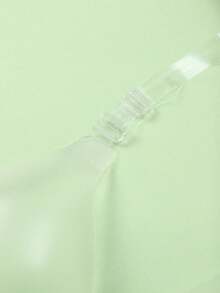 1pc Teardrop Lift-Up Gather Silicone Bra With Detachable Clear Straps, Seamless Invisible Bra For Backless Dresses And Halter Tops - Clear - View 7