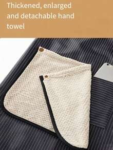 Kitchen Apron Featuring A Detachable Hand Towel, A Design With Letter And Floral Patterns, And Dual Pockets; Durable And Easy To Clean, Making It Ideal For Baking, Cooking, And Use In Both Homes And Restaurants. - Multicolor - View 10