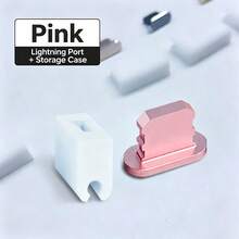 High-Gloss Metal Dust Plug Compatible With IPhone 13Pro/12 USB Charging Port, Matching Storage Design, Protects Tail Plug From Dust And Lint, Reduces Interface Wear, Compact And Portable, Does Not Interfere With Phone Case Use - Multicolor - View 11