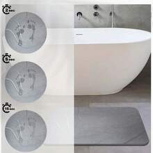 Diatomite Stone Bath Mat, Quick-Drying, Super Absorbent, Non-Slip And Easy To Clean, 60 * 39cm - A - View 4