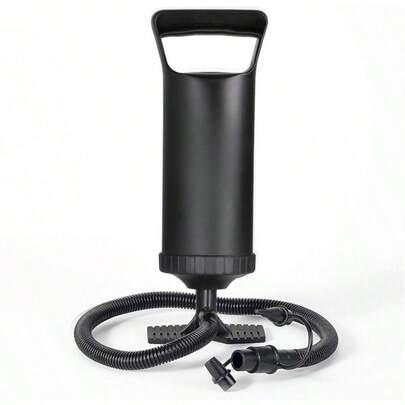 Hand Pump - Double Quick Air Pump For Inflatable, Hand Held Air Pump Rapid Inflation Portable Manual Air Pump With 3 Nozzle For Outdoor, Swimming Ring, Mattress, Pool Floats