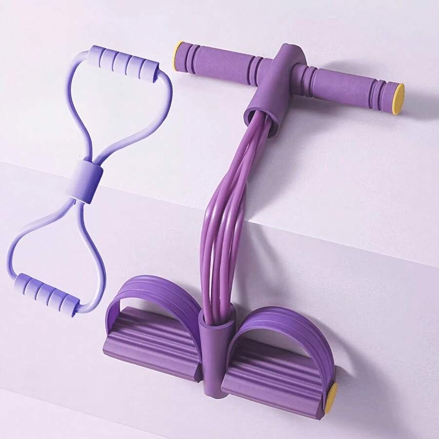 Thickened Figure-8 Resistance Tube Chest Expansion/Back Beauty Yoga Gear Back-Opening Fitness Figure-8 Rope - Multicolor - View 1