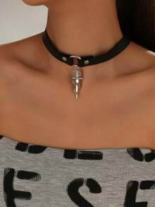 1 pieza Collar gargantilla sexy estilo gótico punk con cruz y serpiente envolvente, adecuado para hombres y mujeres, para fiestas, reuniones, uso diario, regalo exquisito de Halloween - Multicolor - Ver 2