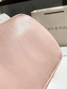 Carit & Koty 1pc Women's Fashion Backpack, PU Leather Material, With Adjustable Shoulder Straps And Multiple Compartments, Suitable For Daily Commute And School - White - View 9