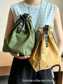 Drawstring Lunch Bag, Multi-Functional Drawstring Closure Lunch Box Tote Bag, Insulated Lunch Bag (Non-Food Contact) - Multicolor - View 7
