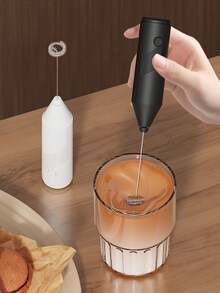 Mini Electric Milk Frother For Home Use, Handheld Milk Frother For Back To School Season - Multicolor - View 4