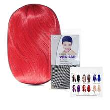 Wigs 28 Inch Wavy Curly Cosplay Wig With Wig Cap And Comb (Red) - ColorA - View 2