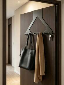 Triangular Door Hook, Over-The-Door Coat Rack, Made Of Steel Material, With Strong Stability And Load-Bearing Capacity, Suitable For Hanging Clothes, Bags, Keys, Hats, Etc., Suitable For 19 Holidays, 365 Days Use - Multicolor - View 2